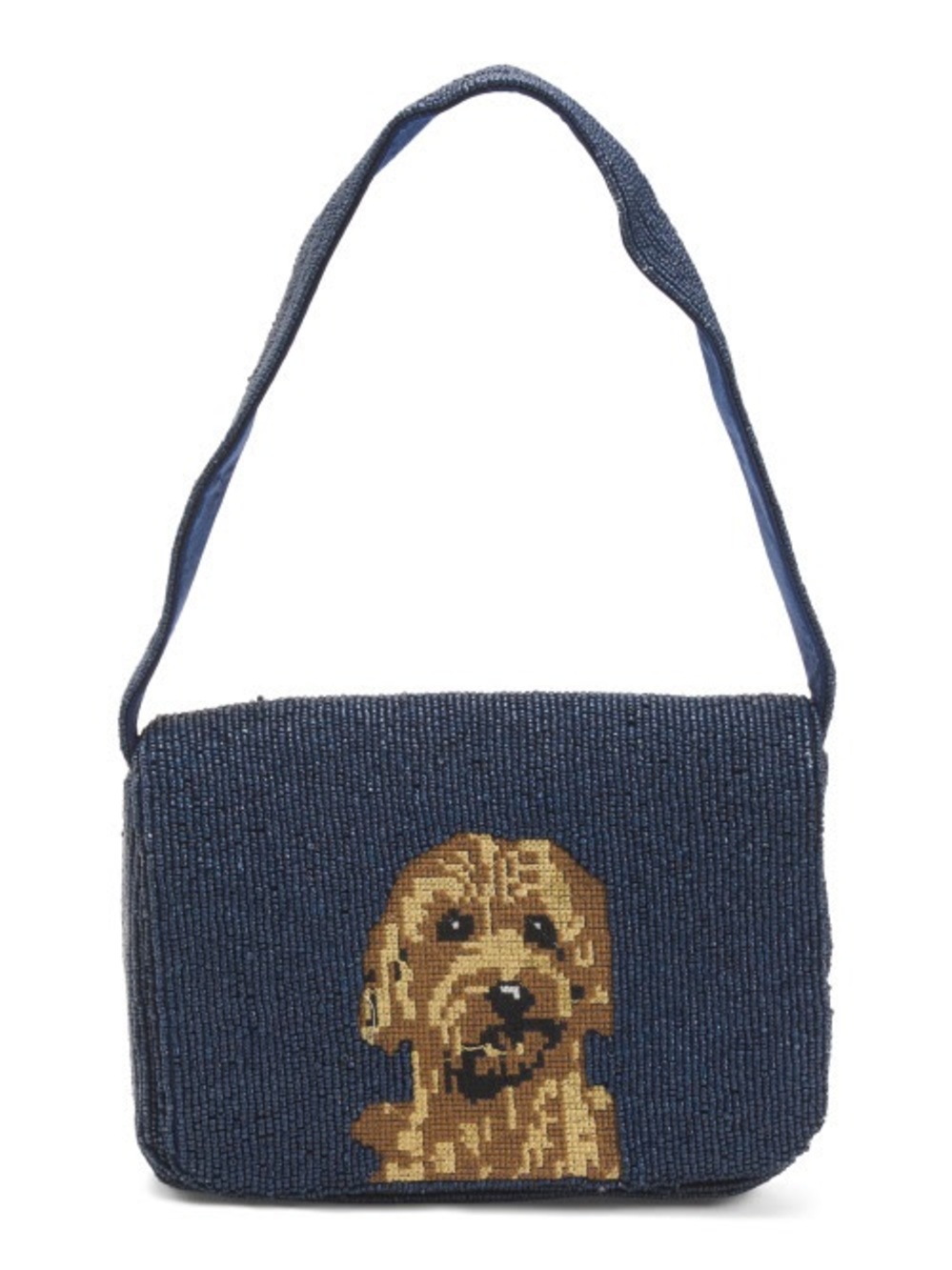 Goldendoodle beaded shoulder bag